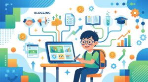 旺文社 英検ネットドリルで英検対策をする子どもの様子を表す画像