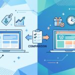 ConoHa WINGとエックスサーバーのロゴが並び、WordPressブログ向けレンタルサーバーの徹底比較を示す画像