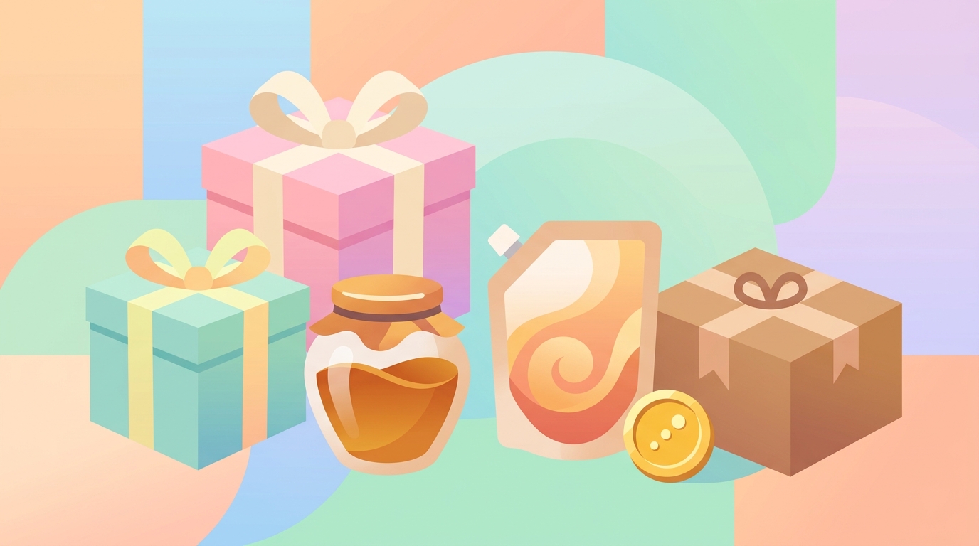 1000円から試せるふるさと納税の少額お試し返礼品(スイーツ・だし)のイメージイラスト