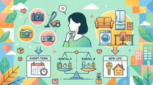 家電・家具レンタルサービスを比較検討するイメージ